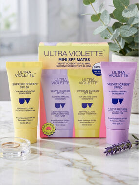 MINI/ TRAVEL ULTRA VIOLETTE SPF MATES VELVET & SUPREME SCREEN SPF 50 Exp 11/2026